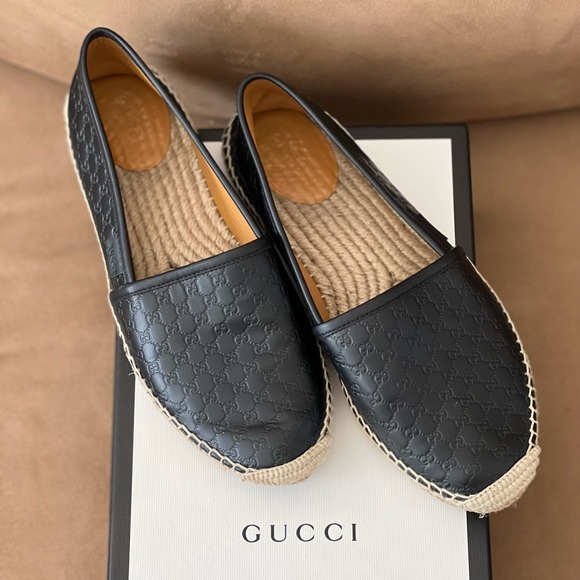 Original black Gucci Leather espadrilles - Picture 2 of 4